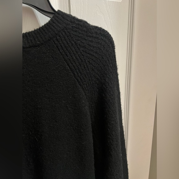 Topshop Black Oversize Long Sleeve Mini Sweater Dress Size Small (4-6) NWT - Picture 14 of 16